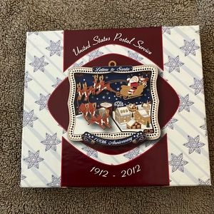 Letters to Santa 100yr anniversary Christmas ornament from USPS new in box